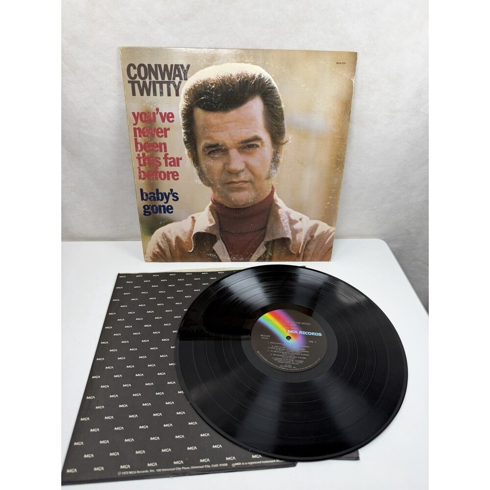 Conway Twitty - You've Never Been This Far Before Vinyl LP 1973 MCA-359 Good/VG